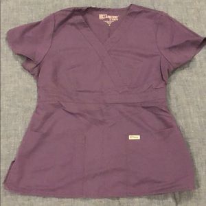 Grey’s Anatomy wrap scrub top medium